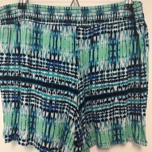 New Apt.9 Women Elastic Waistband 100% Rayon Shorts. BEAUTIFUL COLORS! Sz. L - Picture 2 of 3
